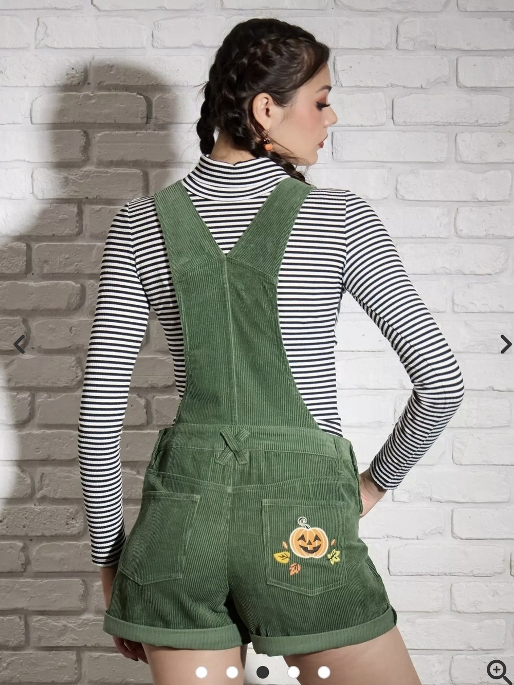 Her Universe Disney Mickey Mouse & Minnie Mouse Corduroy Shortalls - Picture 2 of 8